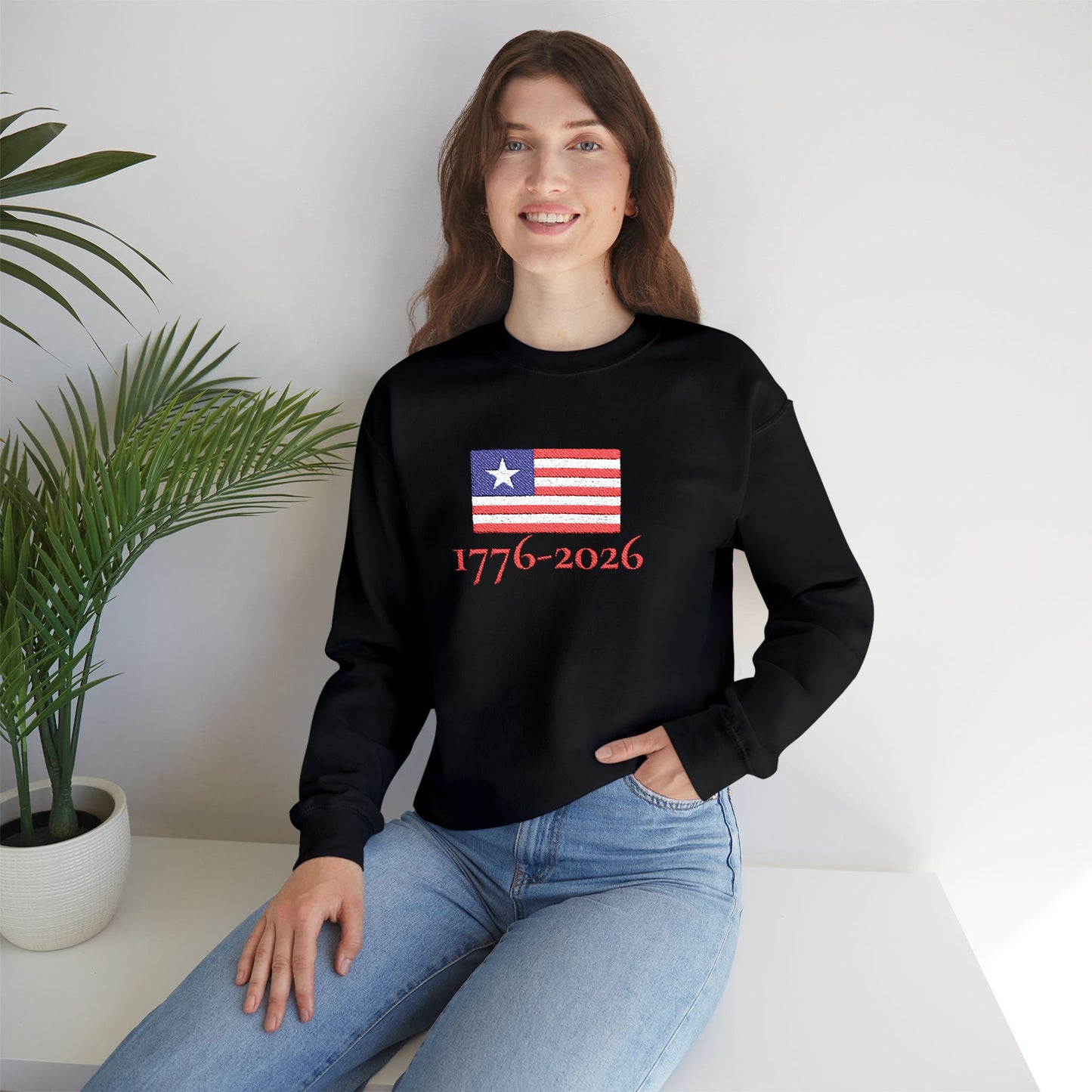 USA  1776–2026 Patriotic Crewneck Sweatshirt