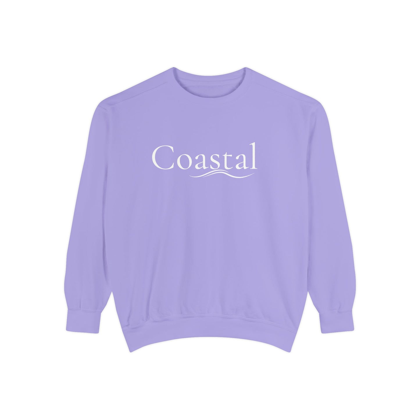 Beach Graphic Sweatshirt — Retro Wave Script Pullover