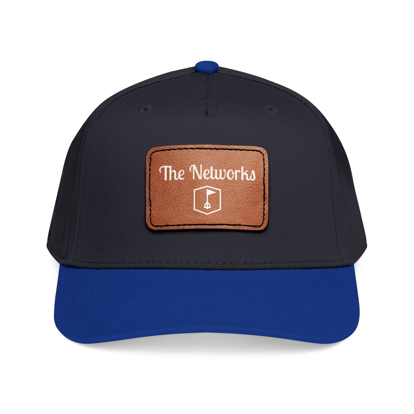 Copy of Mid Profile Baseball Cap with Leather Patch (Rectangle)