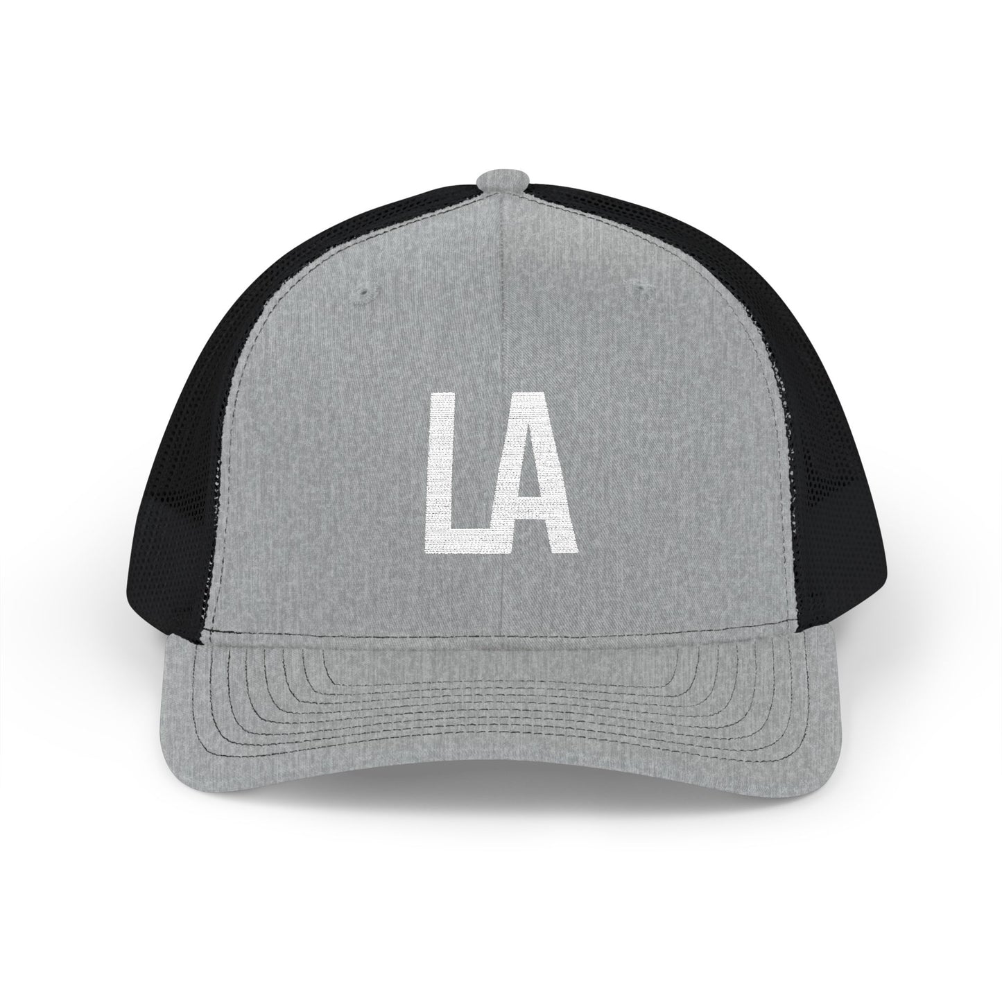 Los Angeles LA Embroidered Monogram Snapback Trucker Cap - Heritage Places Collection