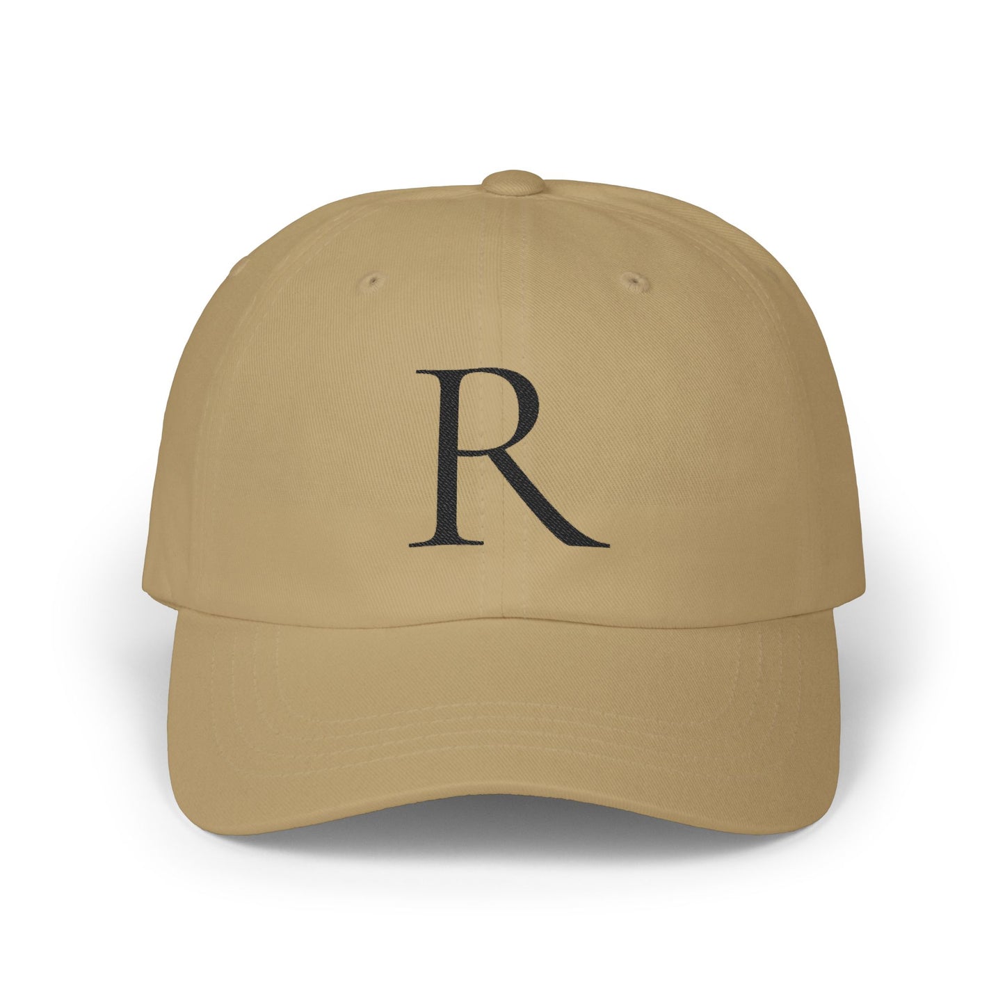 Wear My Story Embroidered Initial Hat - Letter R on the Classic Dad Cap