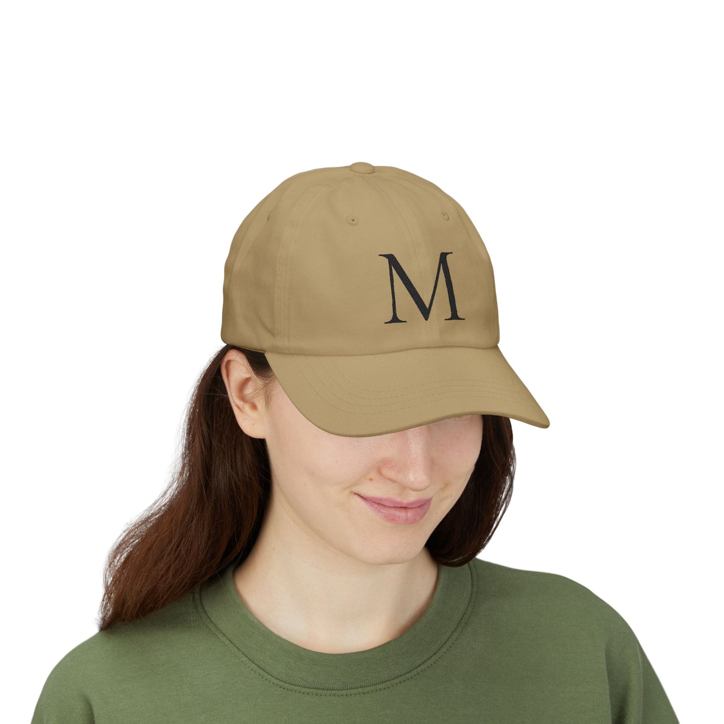 Wear My Story Embroidered Initial Hat - Letter M on the Classic Dad Cap
