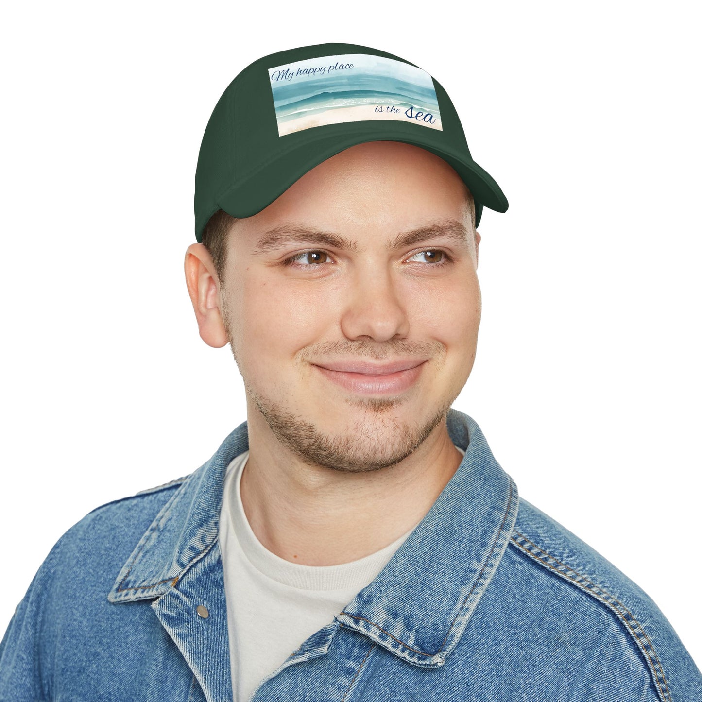my happy place Is the sea Low Profile Baseball Cap