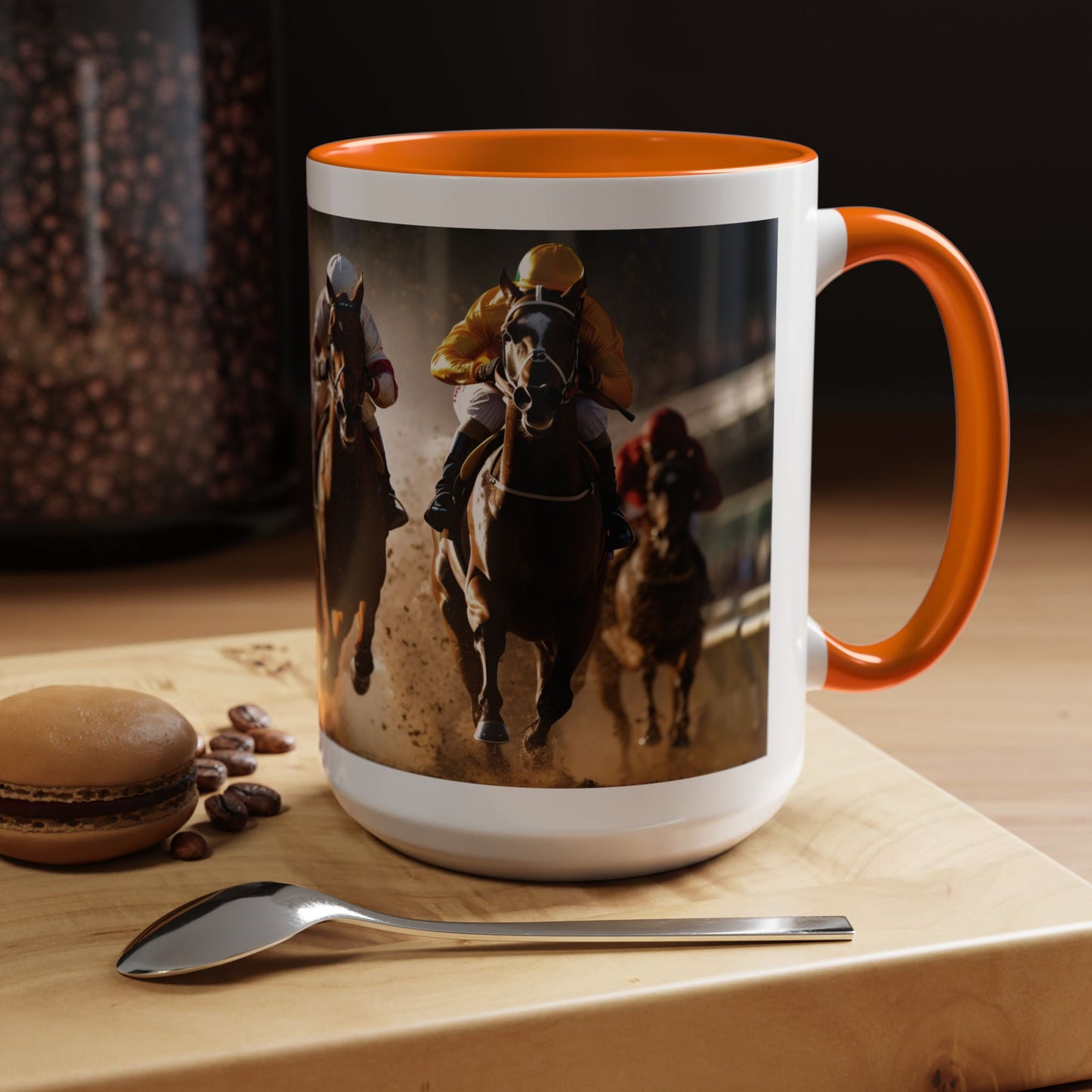 Horse-Inspired Saratoga Coffee Mug, Equestrian Town-Inspired Accent Coffee Mug, 15oz